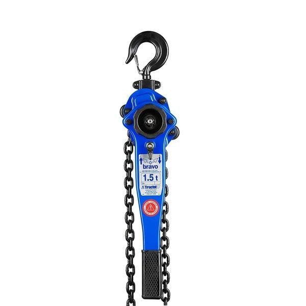 Lever Chain Hoist, 3,000 lb Load Capacity, 10 ft Hoist Lift, 1.2 in. Hook Opening