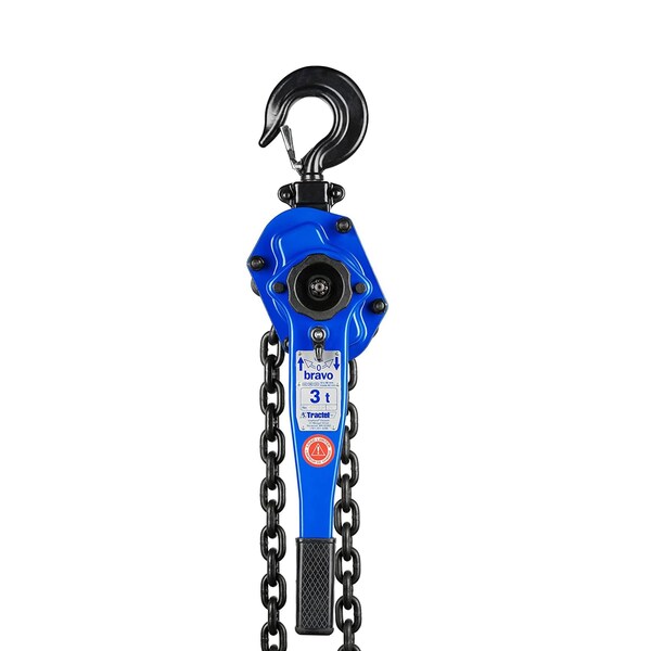 Lever Chain Hoist, 6,000 lb Load Capacity, 15 ft Hoist Lift, 1.5 in. Hook Opening