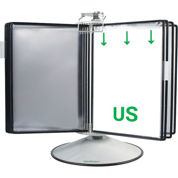 Rotary Display Unit Base, 50 Pockets, Black