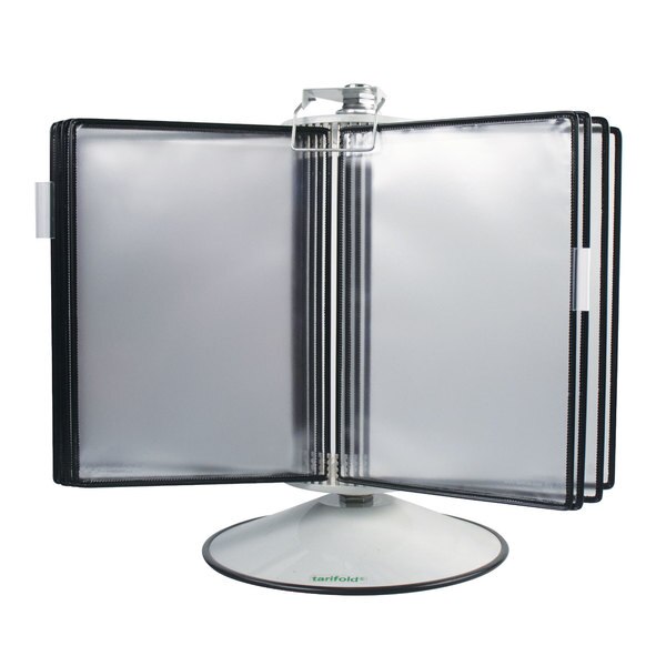 Rotary Display Unit Base, 50 Pockets, Black