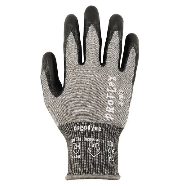 ANSI A7 Nitrile Coated CR Gloves, Gray, Size M