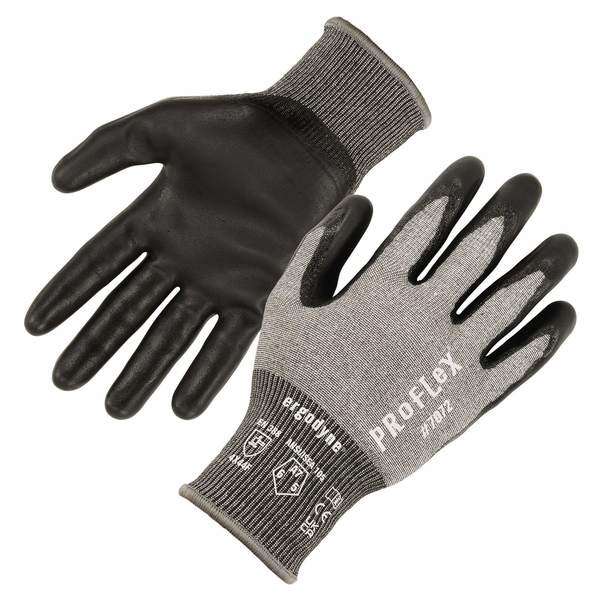 ANSI A7 Nitrile Coated CR Gloves, Gray, Size M