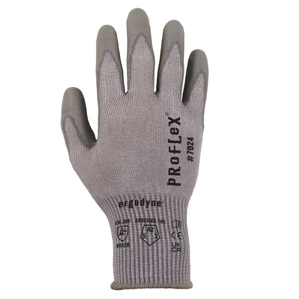 ANSI A2 PU Coated CR Gloves, Gray, Size XXL