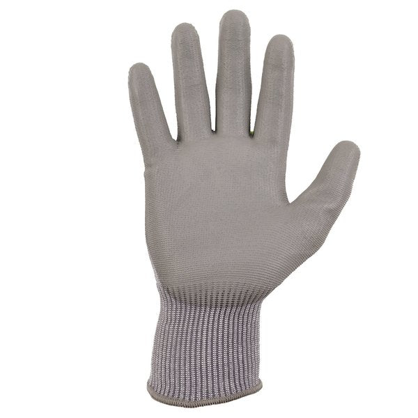 ANSI A2 PU Coated CR Gloves, Gray, Size XXL