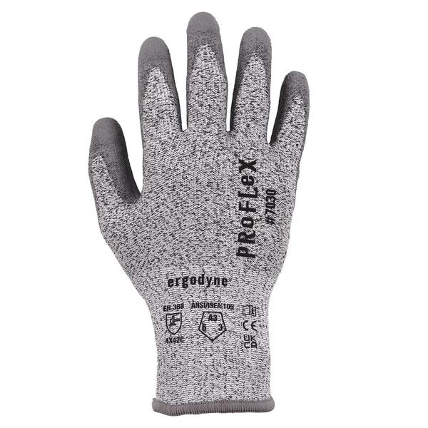 ANSI A3 PU Coated CR Gloves, Gray, Size M
