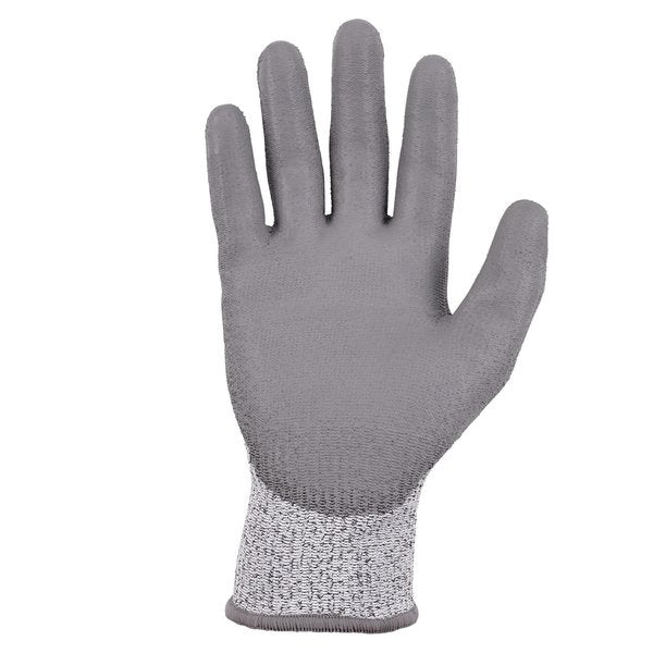 ANSI A3 PU Coated CR Gloves, Gray, Size L