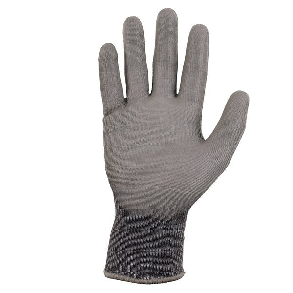 ANSI A4 PU Coated CR Gloves, Gray, Size L