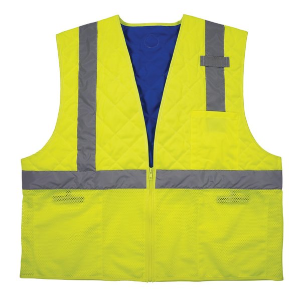 Lime Class 2 Hi-Vis Safety Cooling Vest - M