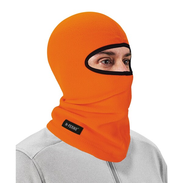 Orange Balaclava Face Mask - Fleece