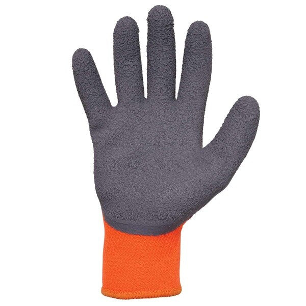 Orange Coated Lightweight Winter Work Gloves, L, PR