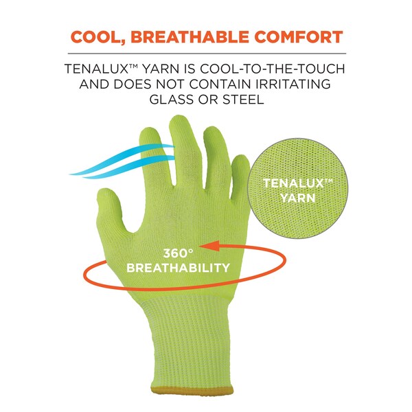 XL Lime Cut Resistant Food Grade Gloves PR