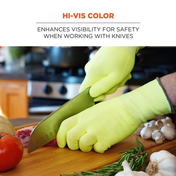 XL Lime Cut Resistant Food Grade Gloves PR