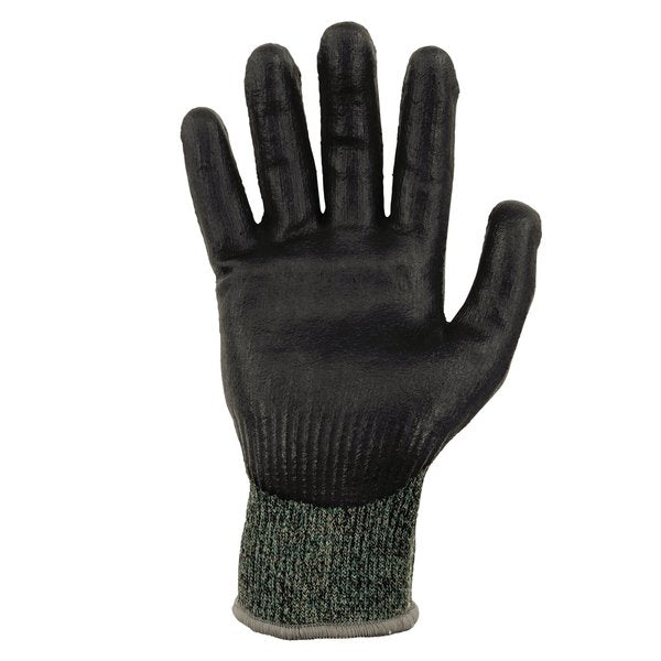 ANSI A7 Nitrile Coated CR Gloves, Green, Size M