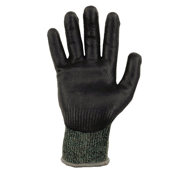 ANSI A7 Nitrile Coated CR Gloves, Green, Size L