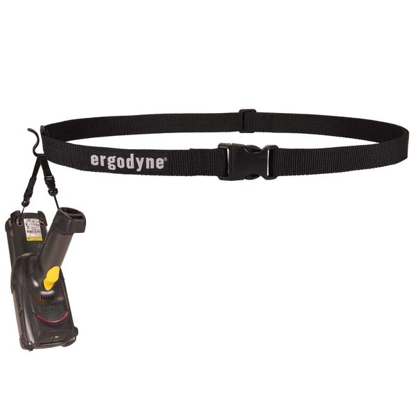 Black Barcode Scanner Belt and Hook, S