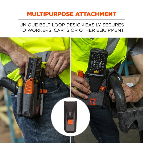 5540 S Gray Handheld Barcode Scanner Holster with Belt Loop