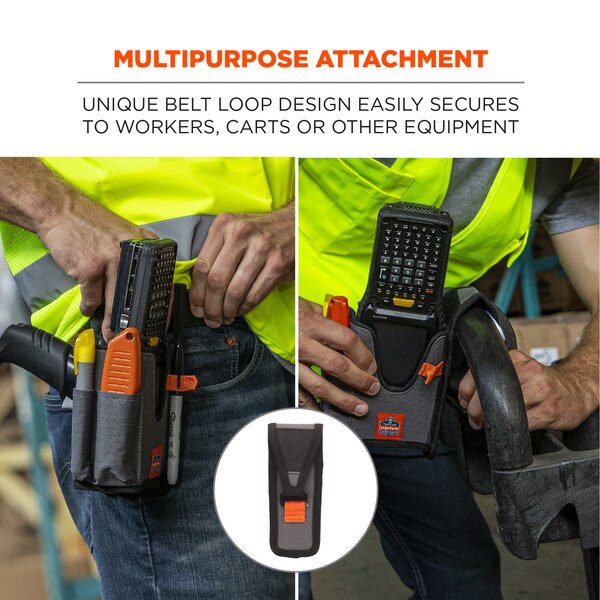 5540 L Gray Handheld Barcode Scanner Holster with Belt Loop