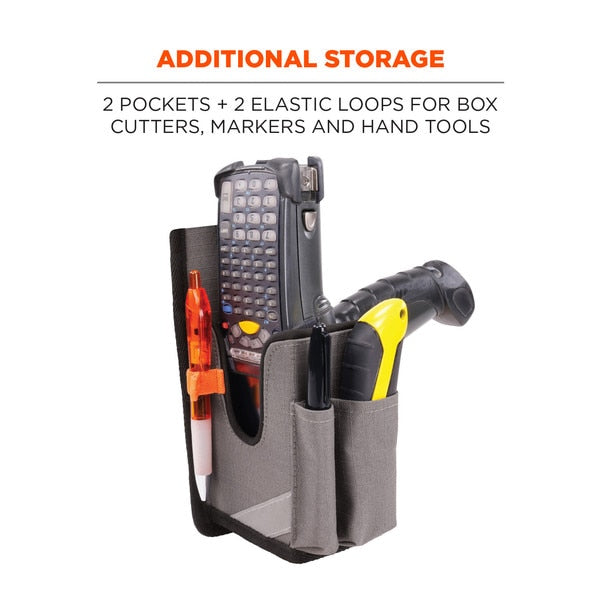 5540 L Gray Handheld Barcode Scanner Holster with Belt Loop