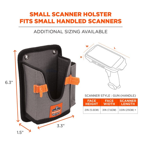 5543 S Gray Handheld Barcode Scanner Mount Holder