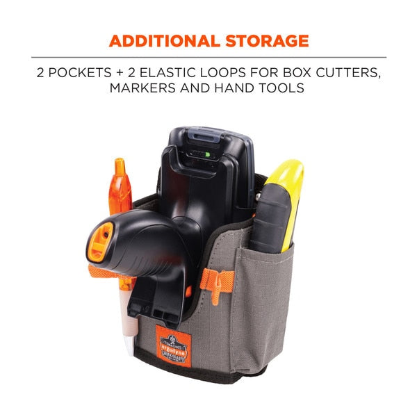 5543 L Gray Handheld Barcode Scanner Mount Holder