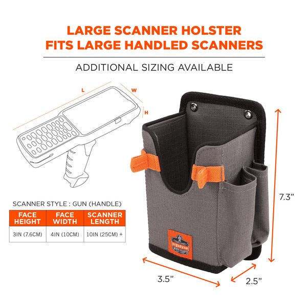 5543 L Gray Handheld Barcode Scanner Mount Holder
