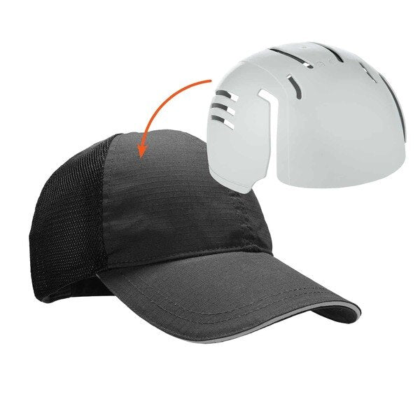 Standard Baseball Cap, Hat w/ Insert, Black