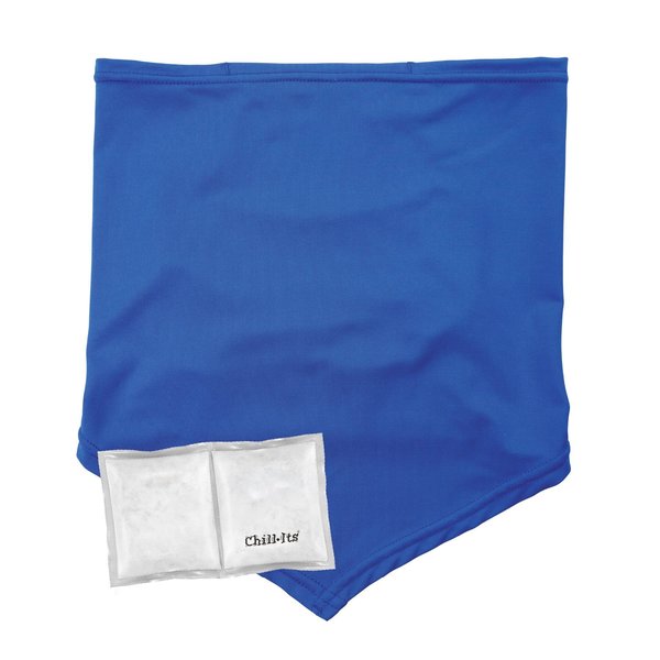 Blue Cooling Neck Gaiter Bandana Pocket Kit - S/M