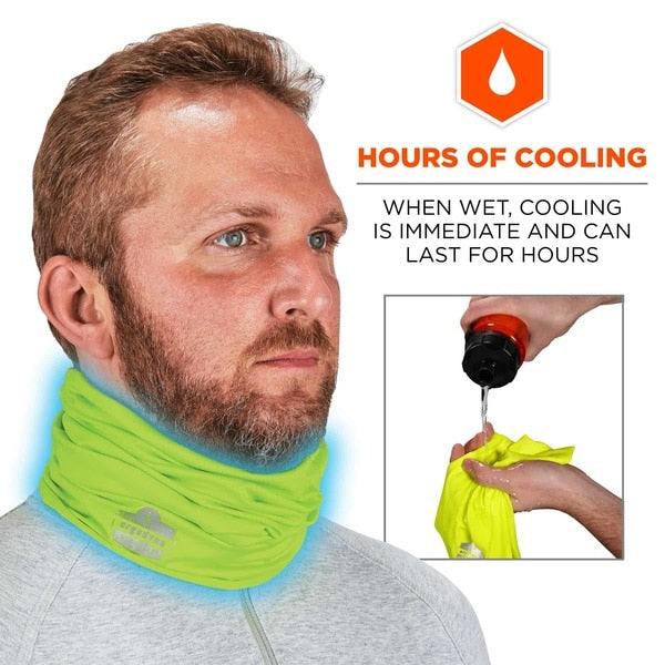 Hi-Vis Lime 2-Layer Cooling Multi-Band, S/M