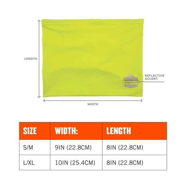 Hi-Vis Lime 2-Layer Cooling Multi-Band, S/M