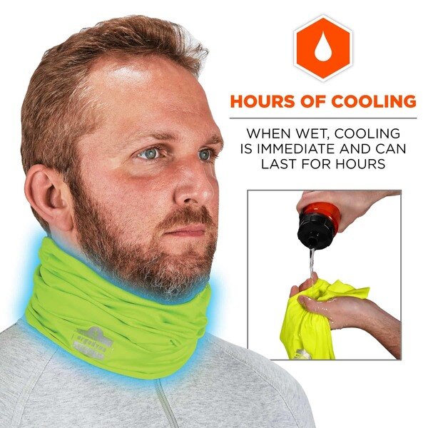 Hi-Vis Lime 2-Layer Cooling Multi-Band, L/XL