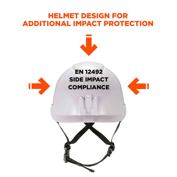 White Class E Safety Helmet