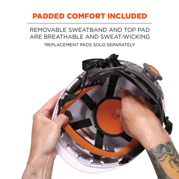 White Class E Safety Helmet