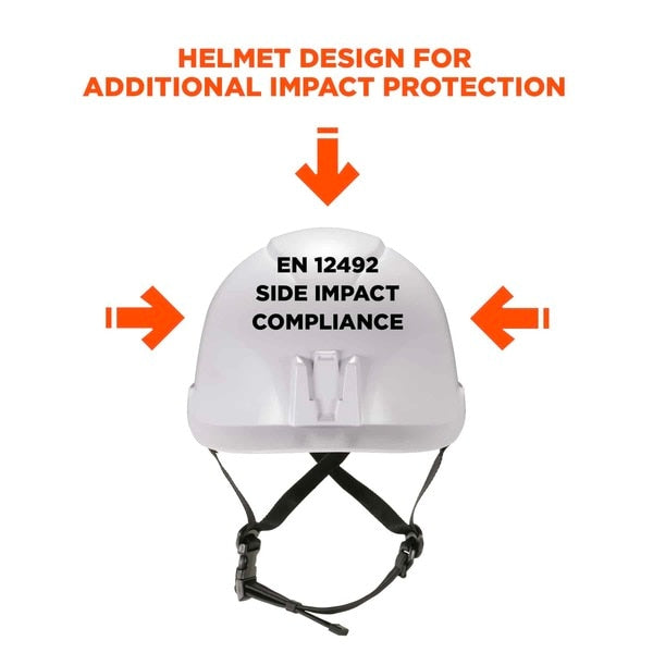 Anti-Fog Clear Lens White Class E Safety Helmet with Visor