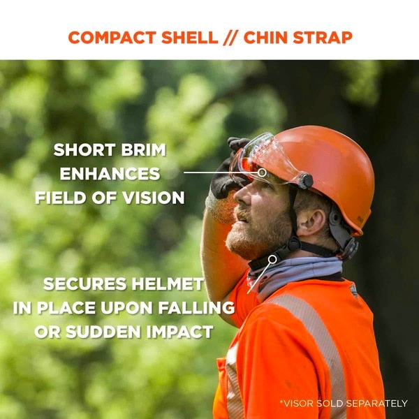 Anti-Fog Clear Lens White Class E Safety Helmet with Visor