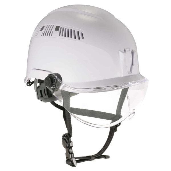 8975V Anti-Fog Clear Lens White Class C Safety Helmet with Visor