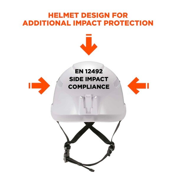 8975V Anti-Fog Smoke Lens White Class C Safety Helmet with Visor