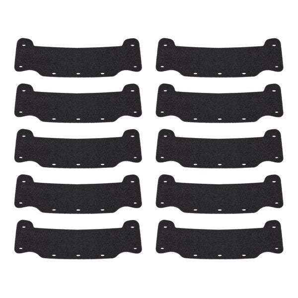 Replacement Had Hat Sweatband, Black, 10 Pack, 10PK