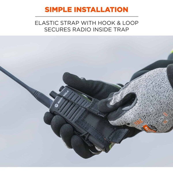 Radio Holster Trap, Black, L