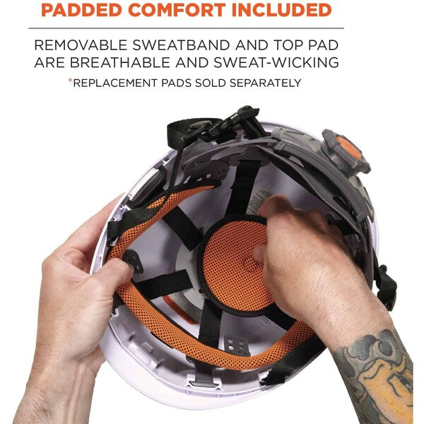 White Class E Safety Helmet