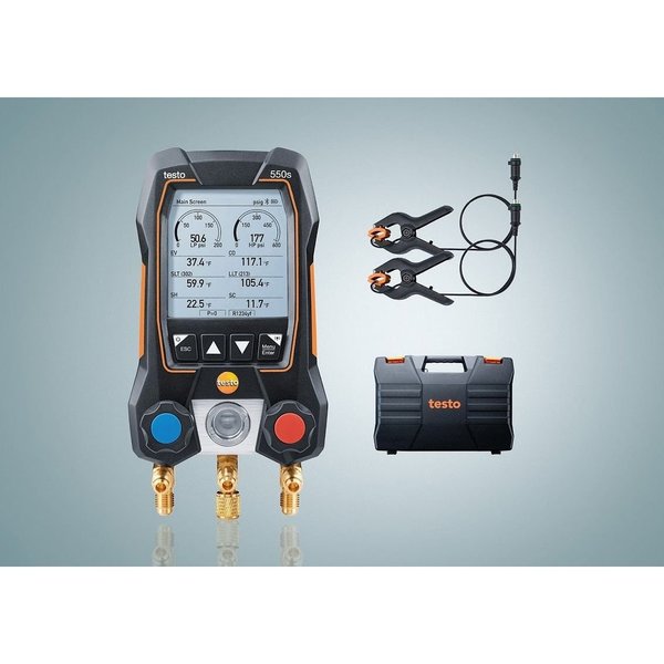 550s Basic Kit - Smart digital Manifold with wired temperatur probes
