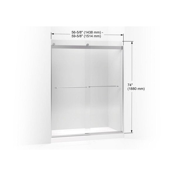 Levity(R) Sliding Shower Door, 74