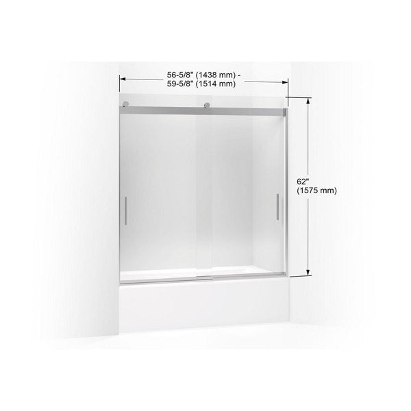 Levity(R) Sliding Bath Door, 62