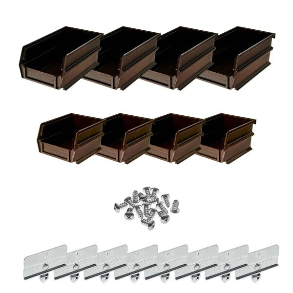 Polypropylene Polypropylene Bin Kit, Brown