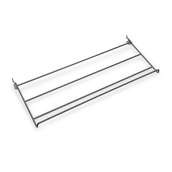 31 In. W x 2 In. H x 13-1/4 In. D Shoe and Boot Rack for Use with Top Track and Hang Rail