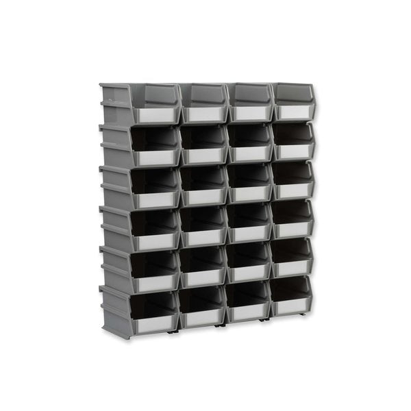 Polypropylene Polypropylene Bins, 5.375 in. D x 3 in. H x 4.125 in. W, Green