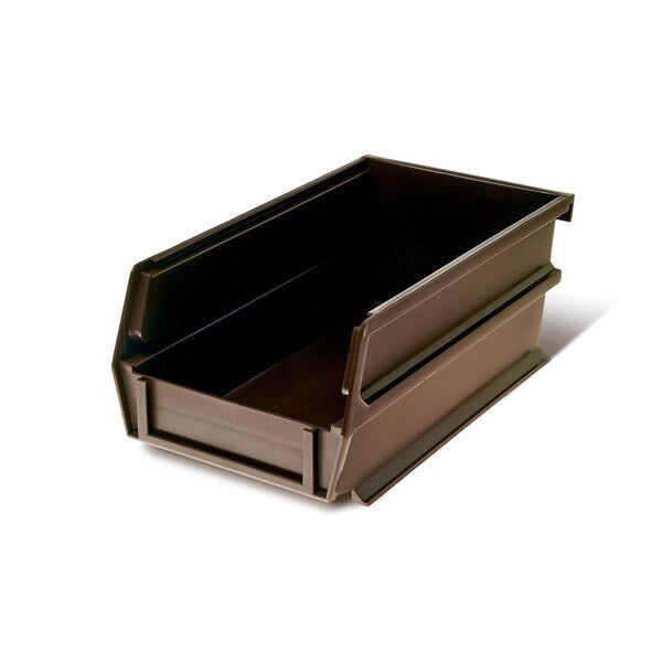 Polypropylene Polypropylene Bin Kit, 3 in. H x 4.125 in. W, Brown