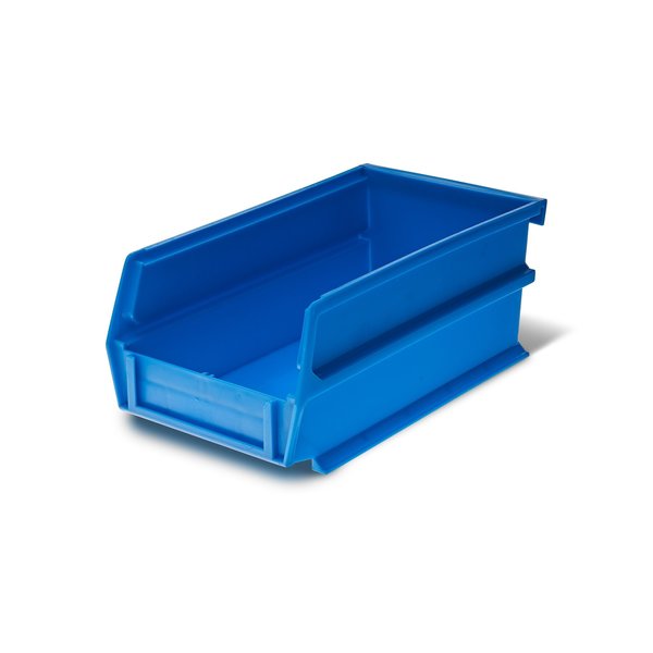 Wall Storage Unit with (12) 5-3/8 L x 4-1/8 W x 3 H Yellow Bins & (12) 7-3/8 L x 4-1/8 W x 3 H Blue Bins