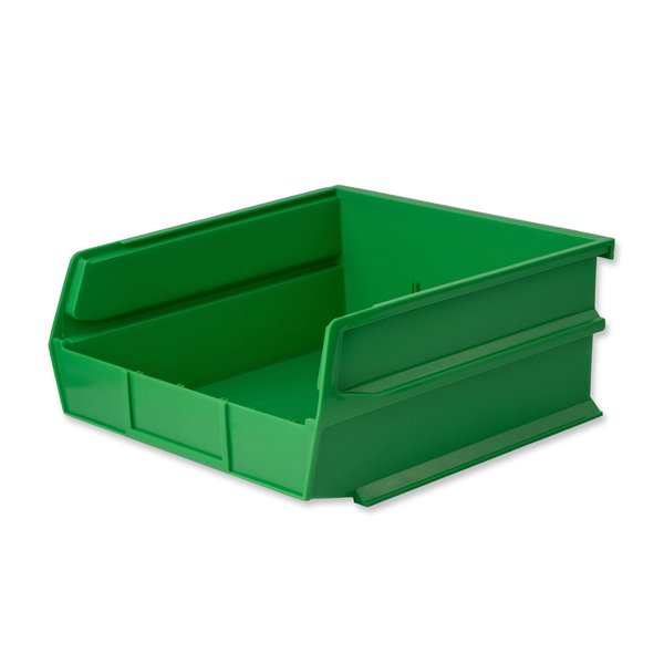 Polypropylene Polypropylene Bins, 10.875 in. D x 5 in. H x 11 in. W, Green