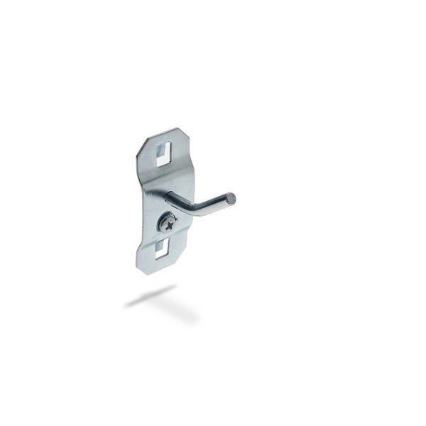 1/2 In. Single Rod 30 Degree Bend Steel Pegboard Hook for LocBoard 5 Pack