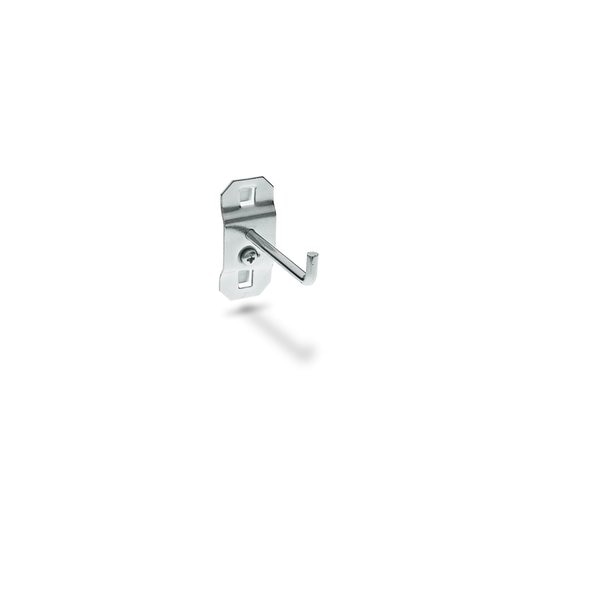 2 In. Single Rod 90 Degree Bend Steel Pegboard Hook for LocBoard 5 Pack
